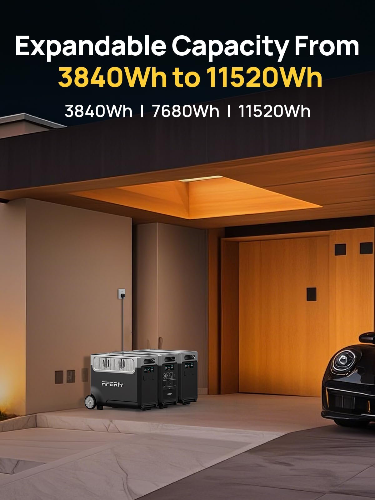 AFERIY P310 Portable Power Station – 3840Wh, Expandable to 11.5kWh