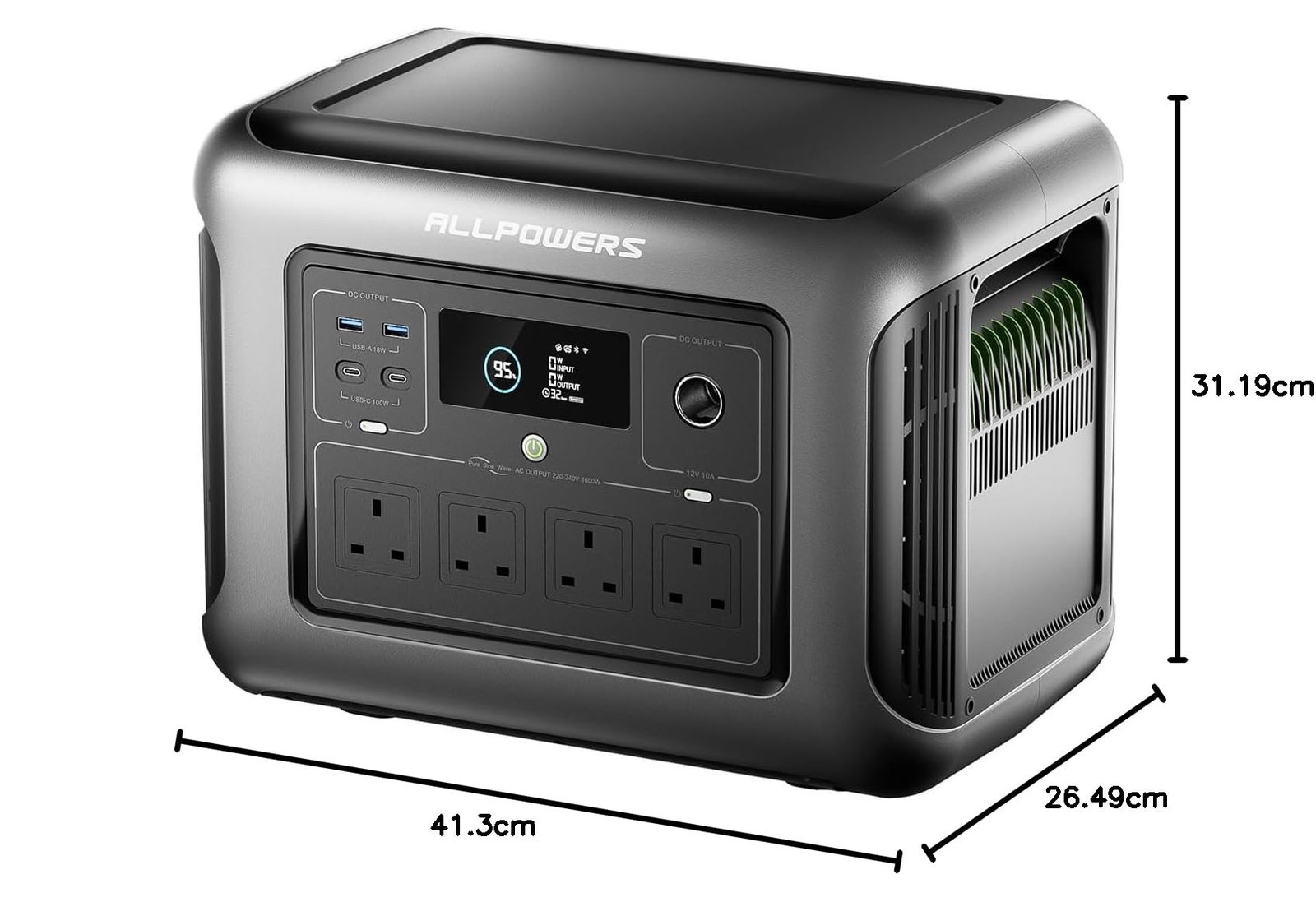 ALLPOWERS R1500 LITE Portable Power Station – 1056Wh, 1800W Output, LiFePO4
