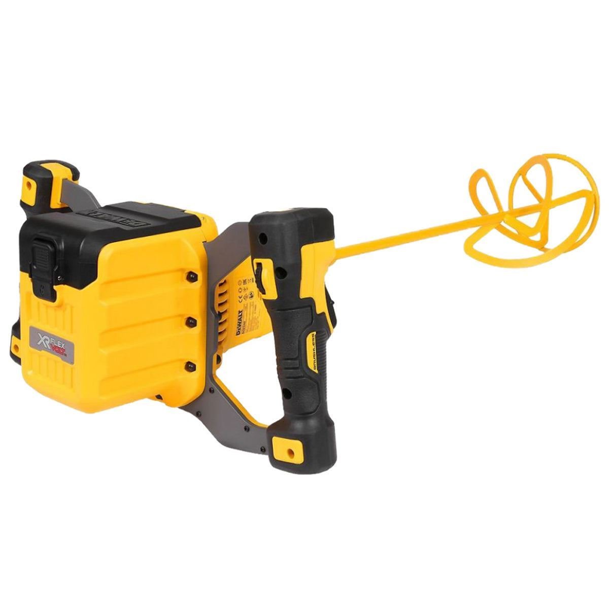 DeWalt DCD240X2 54V FlexVolt Brushless Paddle Mixer – 2 x 9.0Ah Batteries, Charger & Kit Bag