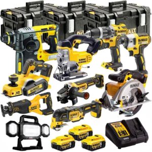 DeWalt DCKT4T10P4 18V XR 10-Piece Cordless Power Tool Kit – 3 x 5.0Ah Batteries & ToughSystem Box