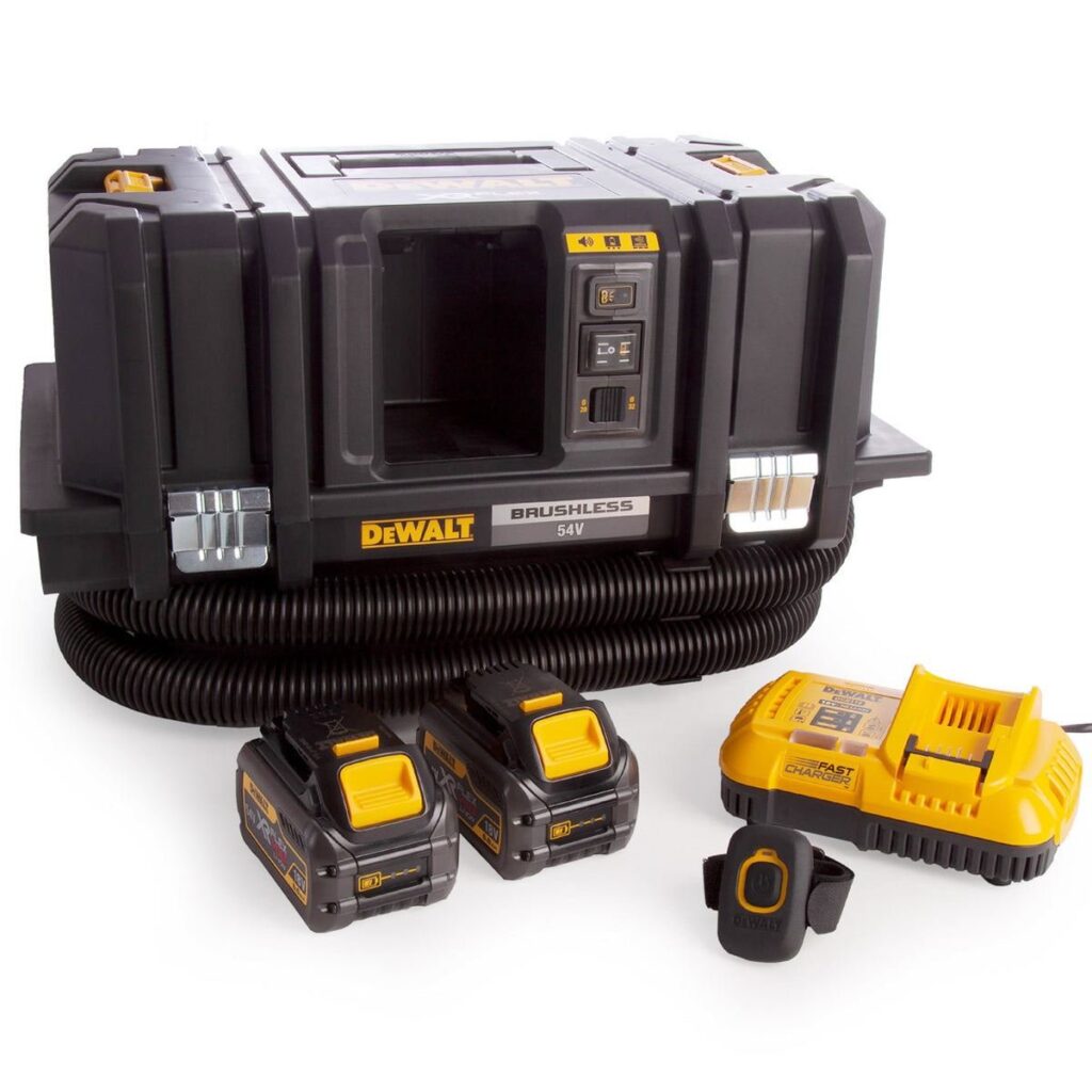 DeWalt DCV586MT2 54V FlexVolt Brushless M-Class Dust Extractor – 2 x 6.0Ah Batteries & Charger