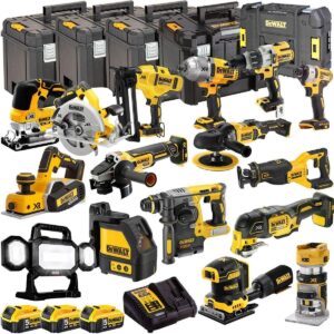 DeWalt DEWKIT23 18V 16-Piece Cordless Power Tool Kit – 3 x 5.0Ah Batteries