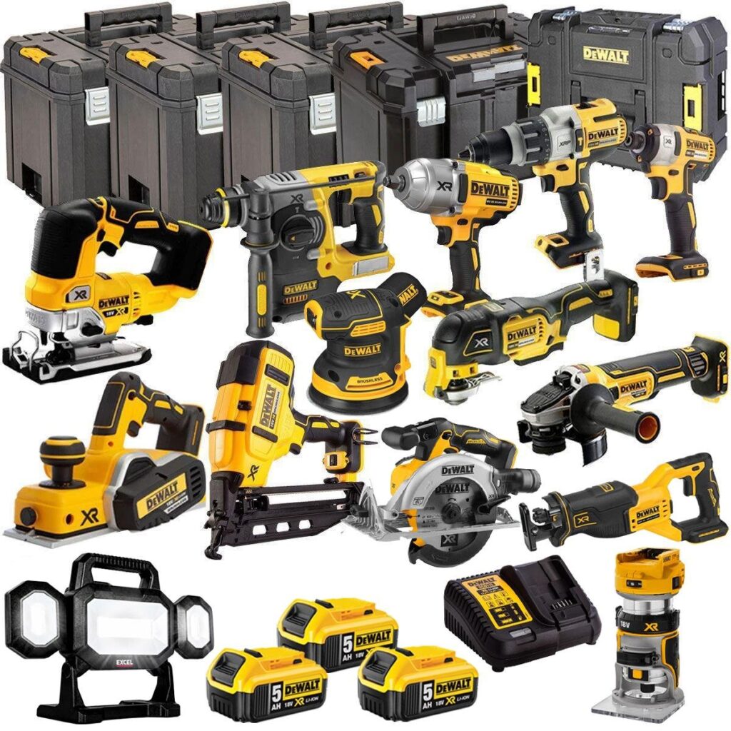 DeWalt DEWKIT27 18V 14-Piece Cordless Power Tool Kit – 3 x 5.0Ah Batteries