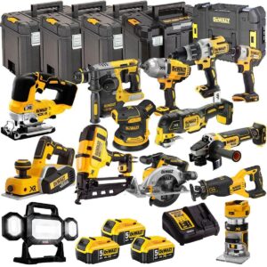 DeWalt DEWKIT27 18V 14-Piece Cordless Power Tool Kit – 3 x 5.0Ah Batteries