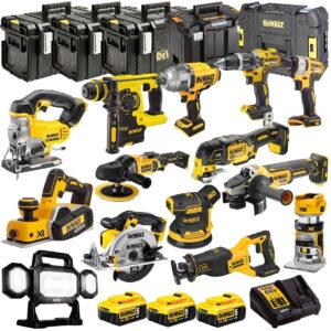 DeWalt DEWKIT28 18V 14-Piece Cordless Power Tool Kit – 3 x 5.0Ah Batteries & Charger