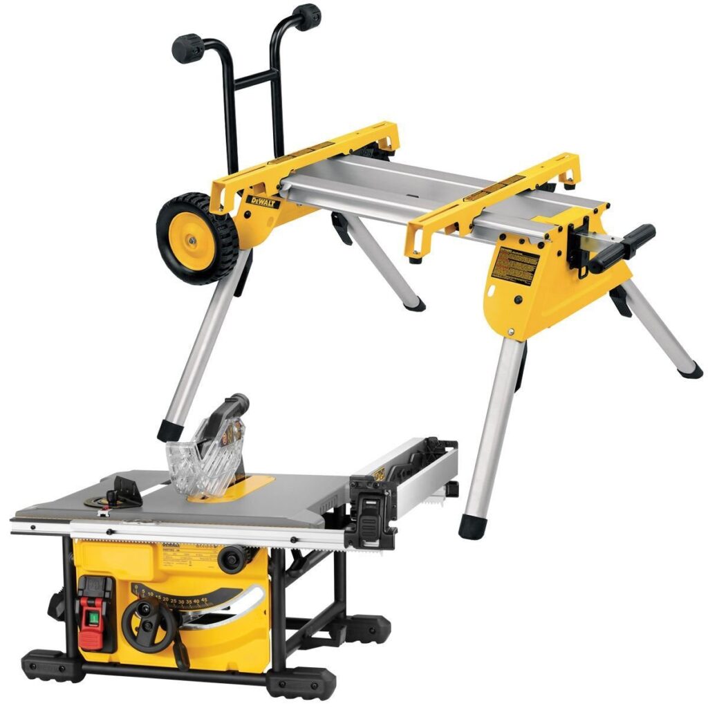 DeWalt DWE7485 240V 210mm Compact Table Saw 1850W – DE7400 Stand