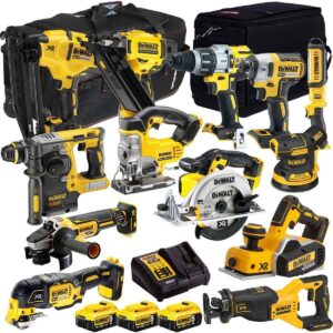 DeWalt T4TKIT-12846 18V 13-Piece Cordless Power Tool Kit – 3 x 5.0Ah Batteries & Charger