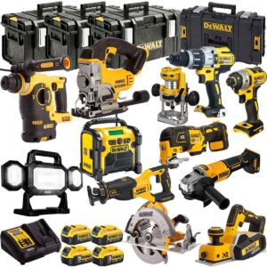 DeWalt T4TKIT-1317 18V 12-Piece Cordless Combo Kit – 4 x Batteries & Charger