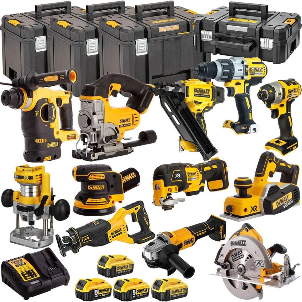 DeWalt T4TKIT-1331 18V 12-Piece Cordless Combo Kit – 4 x Batteries & Charger