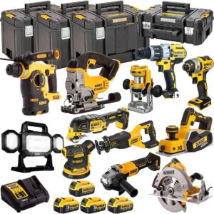 DeWalt T4TKIT-1333 18V 12-Piece Cordless Combo Kit – 4 x Batteries & Charger
