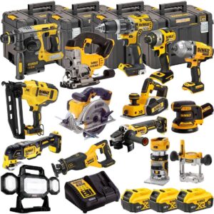 DeWalt T4TKIT-4818 18V 14-Piece Cordless Power Tool Kit – 3 x 5.0Ah Batteries