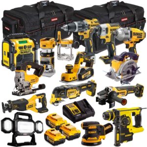 DeWalt T4TKIT-488 18V 14-Piece Cordless Power Tool Kit – 3 x 5.0Ah Batteries & Charger