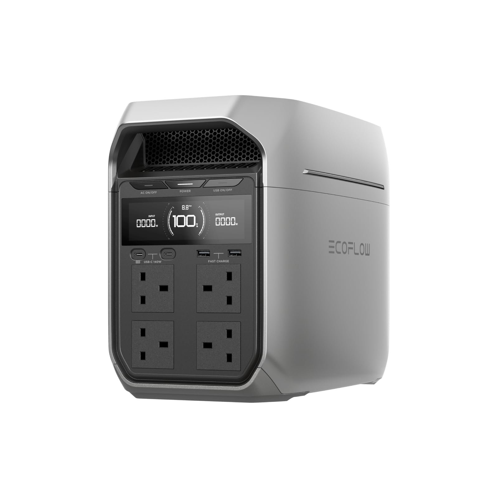 EcoFlow DELTA 3 Plus Portable Power Station – 1024Wh, 1800W Output, LiFePO4