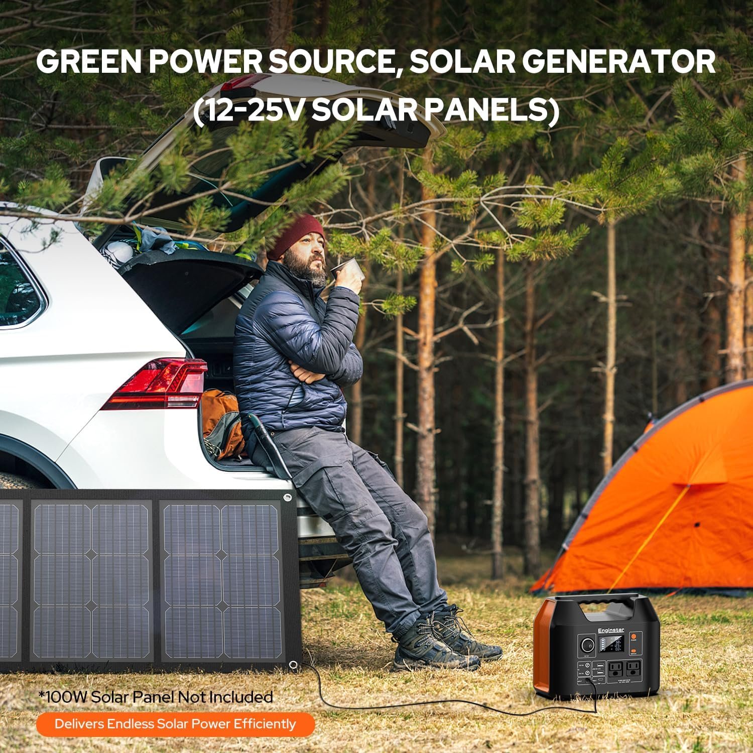 EnginStar Portable Power Station – 296Wh, 300W Output