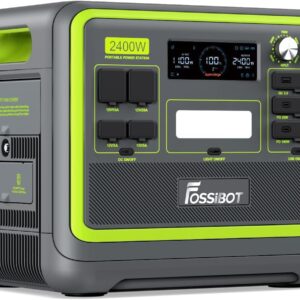 FOSSiBOT F2400 Portable Power Station – 2048Wh, 2400W Output, LiFePO4