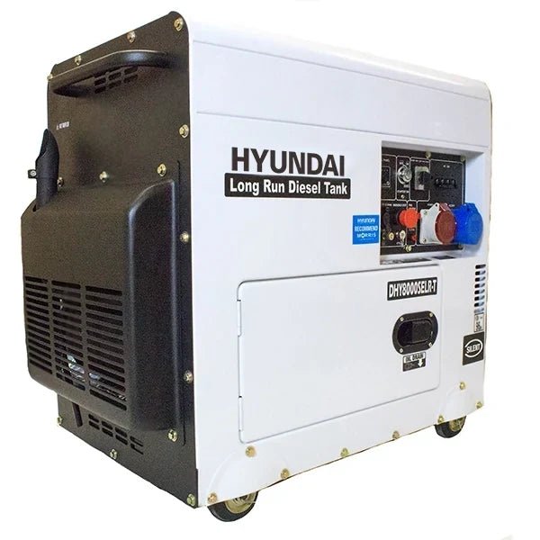 Hyundai 5.8kW Long-Run Silenced Standby Diesel Generator – 7.5kVA, Multi-Phase