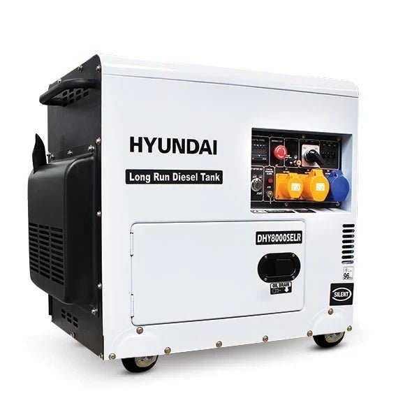 Hyundai 5.8kW Long-Run Standby Diesel Generator – 7.5kVA, Single-Phase