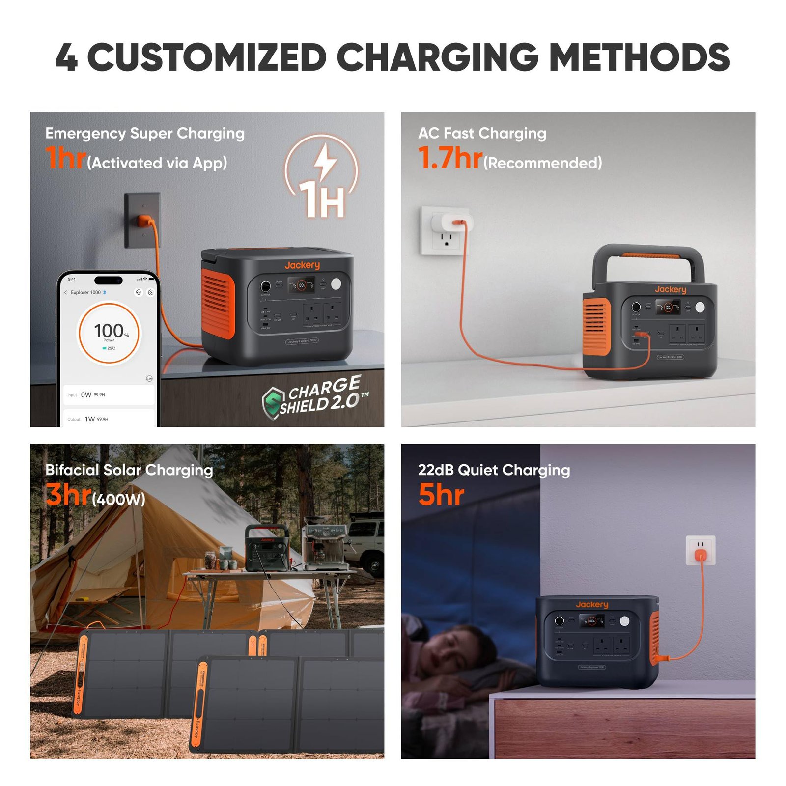 Jackery Explorer 1000 v2 Portable Power Station – 1070Wh, 1500W Output, LiFePO4