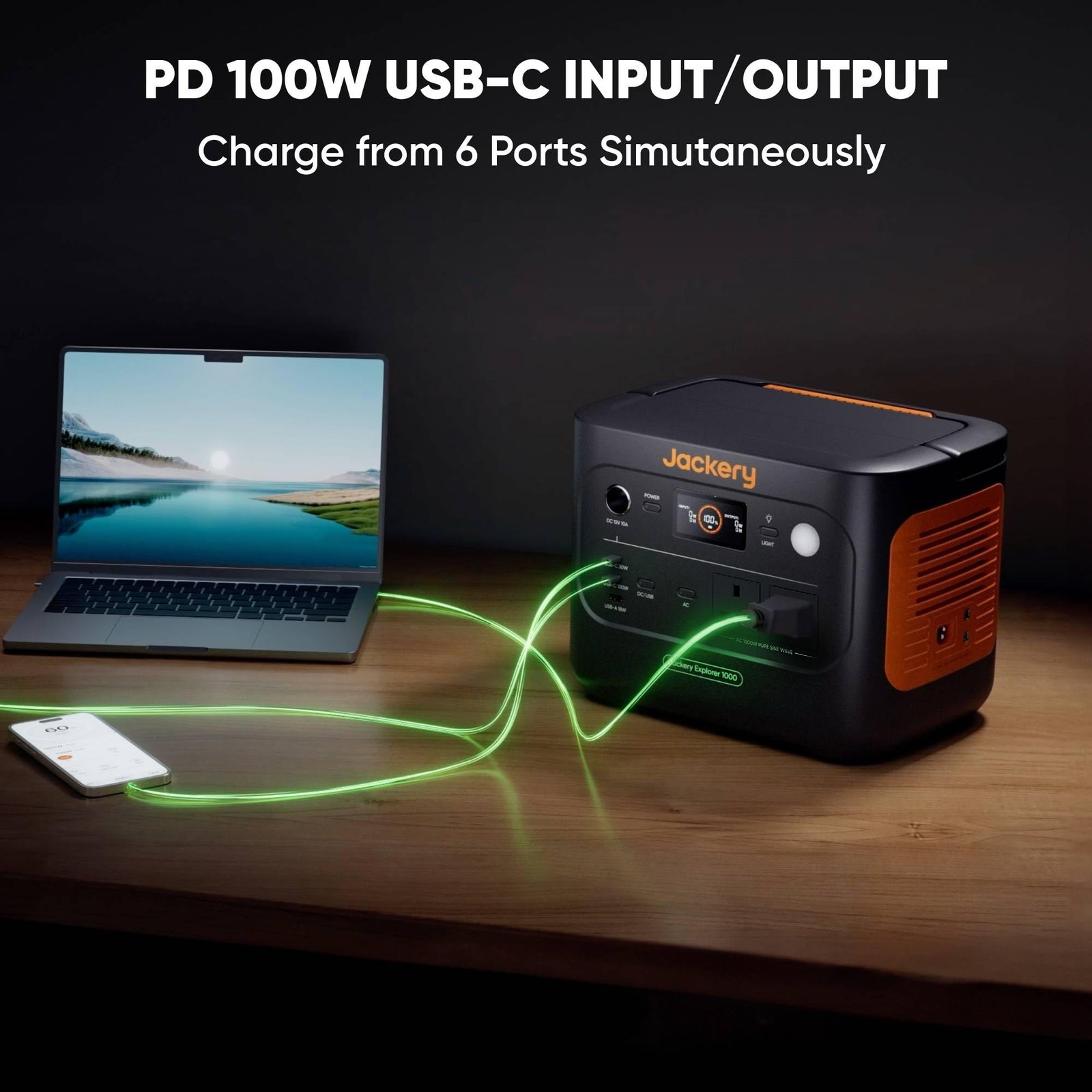 Jackery Explorer 1000 v2 Portable Power Station – 1070Wh, 1500W Output, LiFePO4