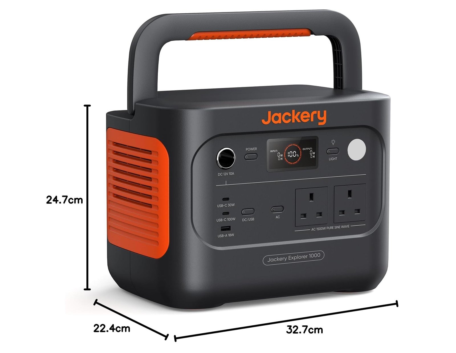 Jackery Explorer 1000 v2 Portable Power Station – 1070Wh, 1500W Output, LiFePO4