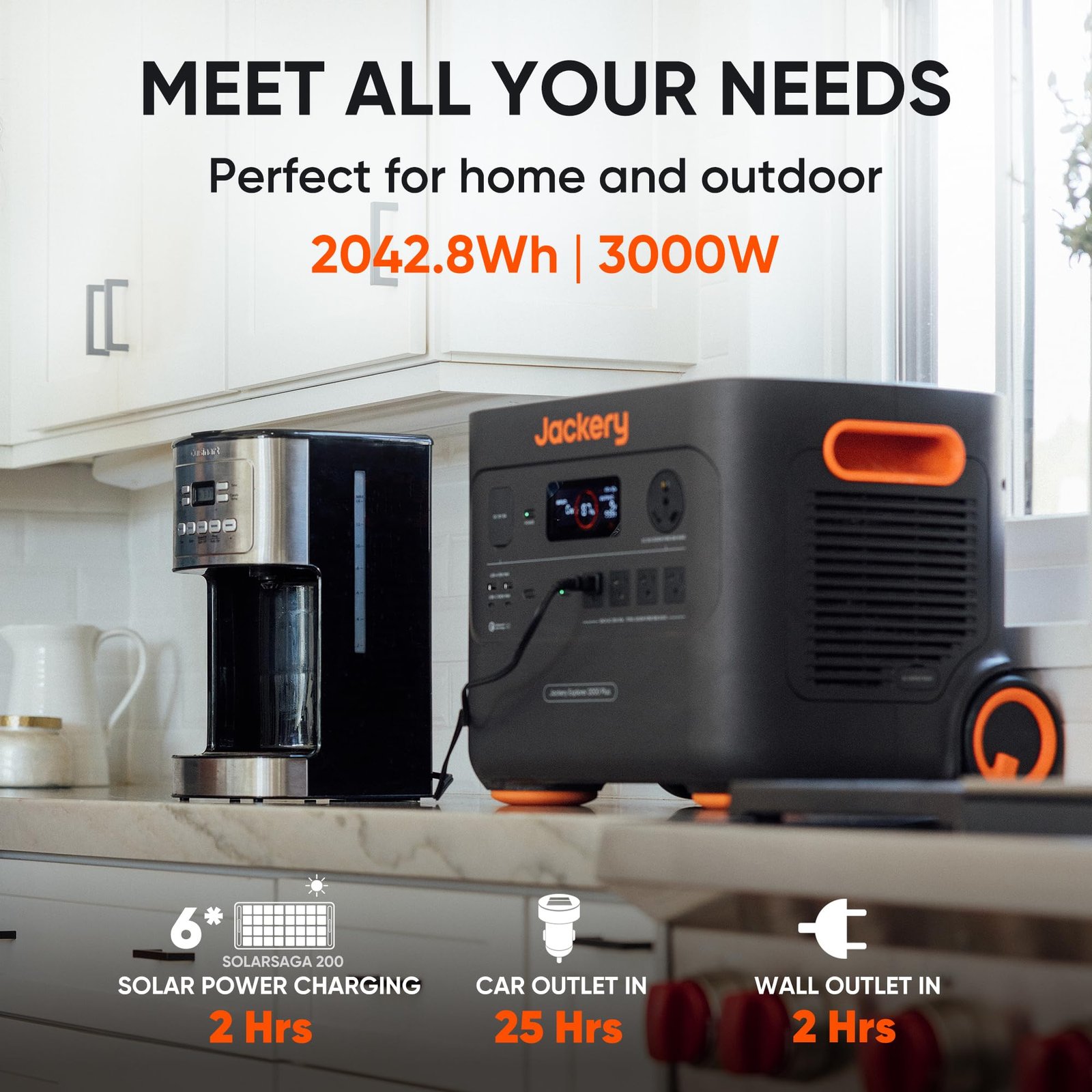 Jackery Explorer 2000 Plus Portable Power Station – 2042Wh, 3000W Output
