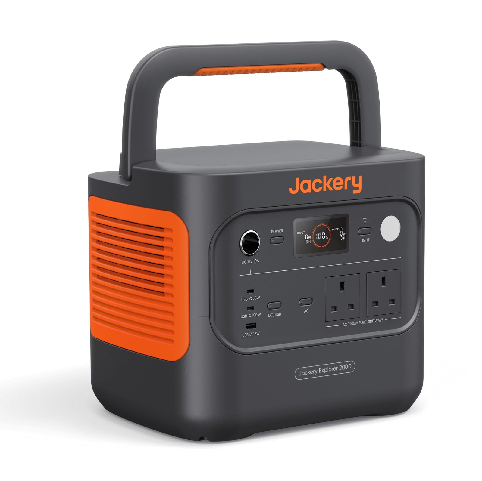 Jackery Explorer 2000 v2 Portable Power Station – 2042Wh, 2200W Output, LiFePO4