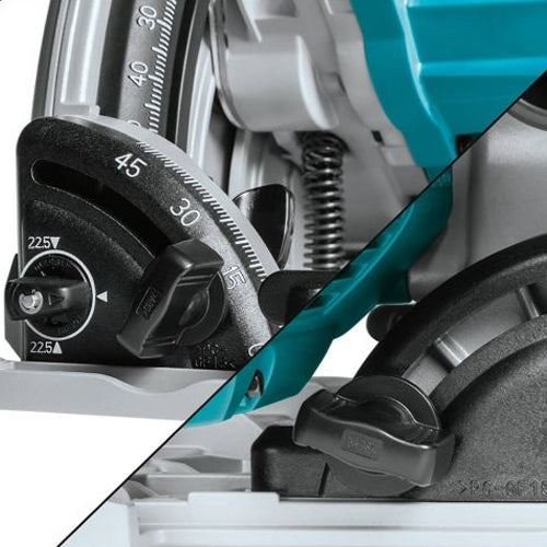 Makita DSP601ZJU 36V Brushless AWS Plunge Saw – 2 x Guide Rails, Clamps & Bag and Case