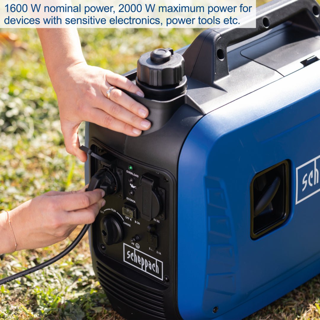 Scheppach SG2500i 1.6kW Portable Petrol Inverter Generator